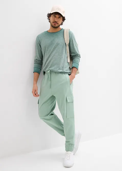 Joggebukse med cargolommer, Loose fit, bonprix