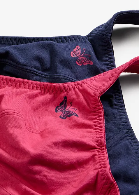 BH uten b&oslash;yle med &oslash;kologisk bomull (2-pack), bonprix