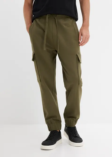 Joggebukse med cargolommer, Loose fit, bonprix
