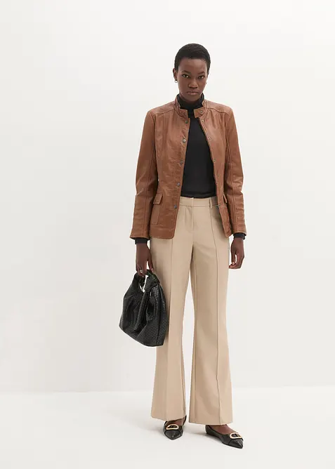 Skinnjakke i lammenappa, bonprix