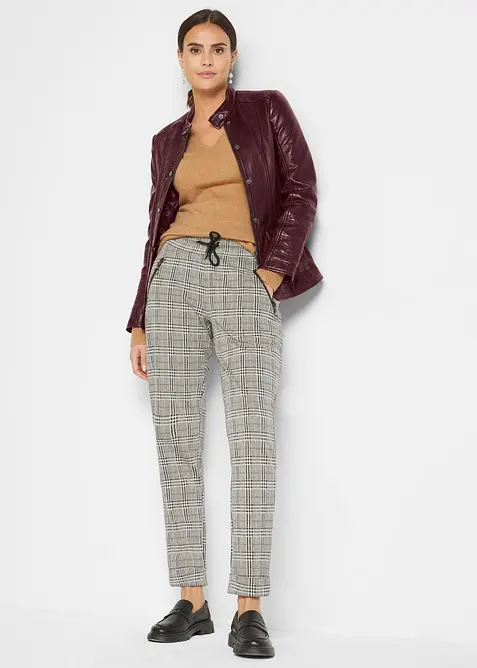 Skinnjakke i lammenappa, bonprix