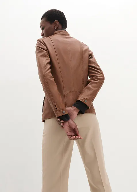 Skinnjakke i lammenappa, bonprix