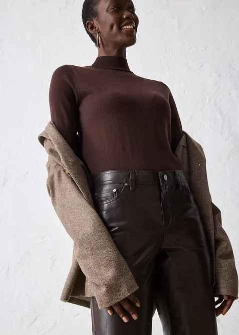 Skinnbukse i lammenappa, bonprix