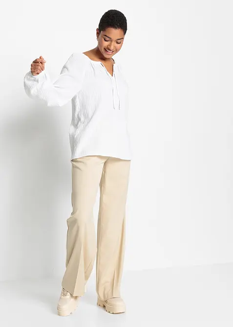 Bluse i luftig musselin, bonprix