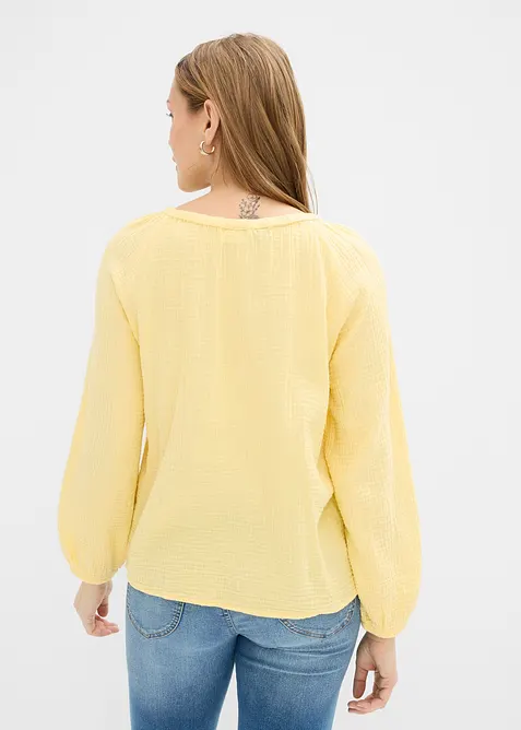 Bluse i luftig musselin, bonprix