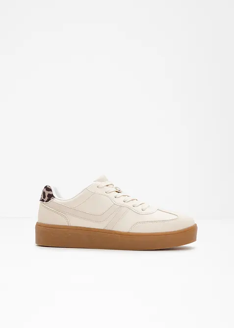 Retrosneakers med plat&aring;s&aring;le, bonprix