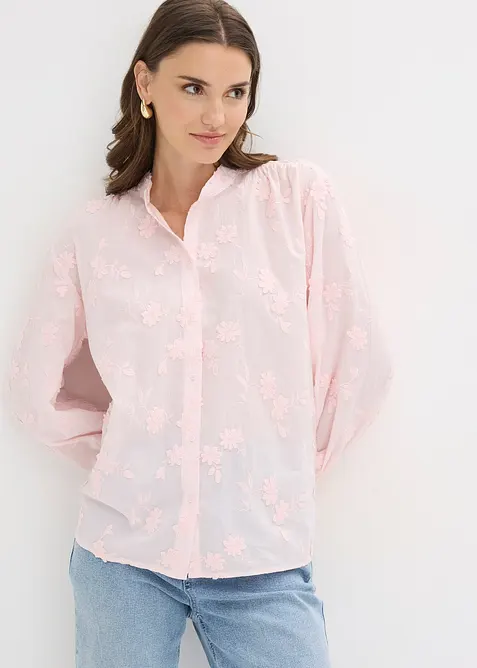 Bluse i 100% bomull, bonprix