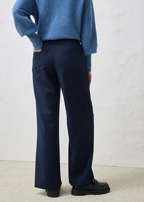 Vid bukse med ull og fem lommer, bonprix