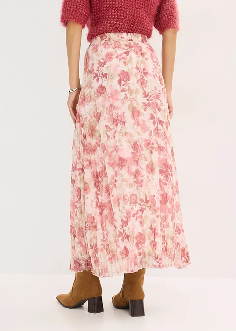 Krinklet skj&oslash;rt i chiffon, bonprix