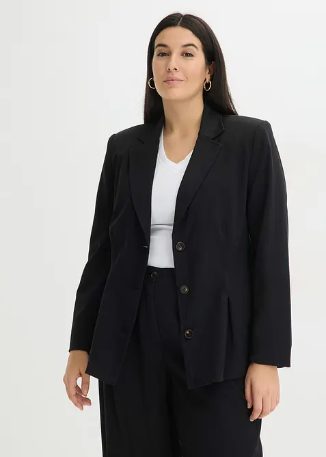 Blazer med sydde folder, bonprix