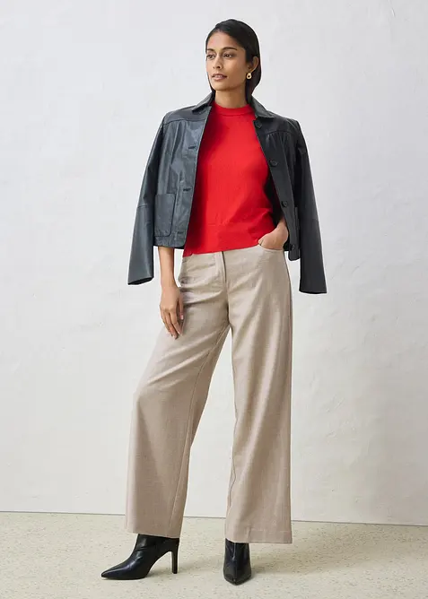 Genser med silke, bonprix