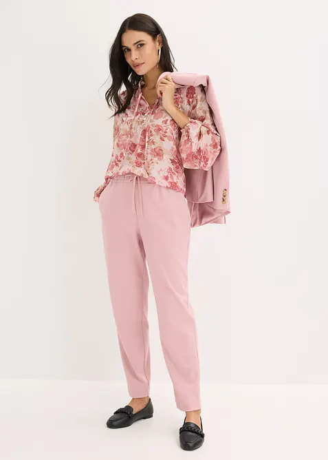 Chiffontunika med knyting, bonprix