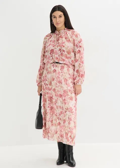 Chiffontunika med knyting, bonprix