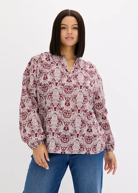 Bluse i 100% bomull, bonprix
