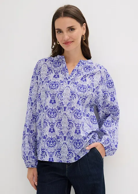 Bluse i 100% bomull, bonprix
