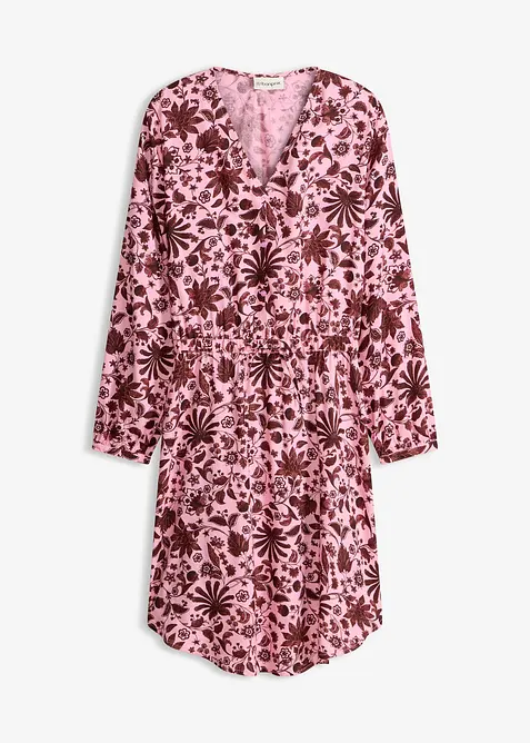 Midikjole i lett viskose, bonprix