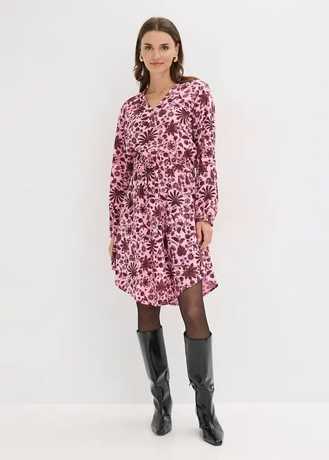 Midikjole i lett viskose, bonprix