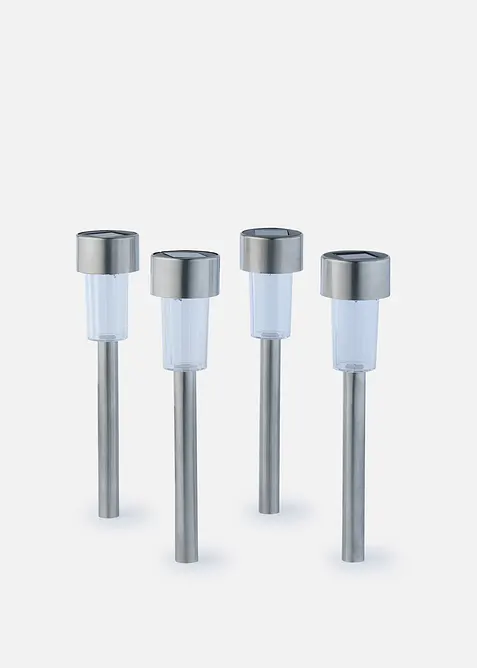 Dekorlys med solcelle for belysning av vei (4-pack), bonprix