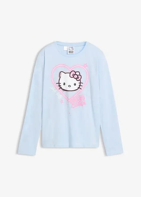 Langermet Hello Kitty-topp i 100% bomull, Hello Kitty