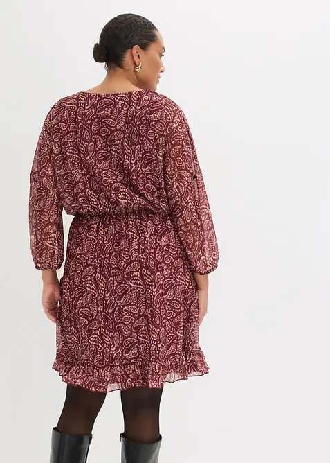 Jerseykjole i tynn mesh, bonprix