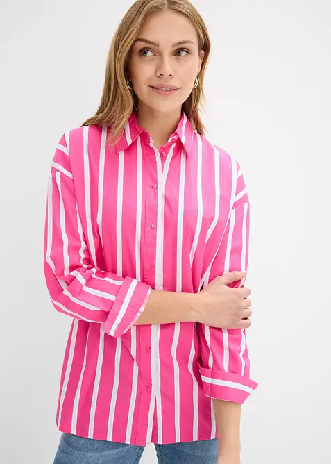 Skjorte i bomullspoplin, bonprix