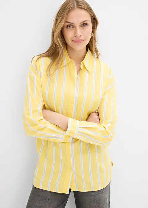 Skjorte i bomullspoplin, bonprix