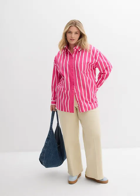 Skjorte i bomullspoplin, bonprix