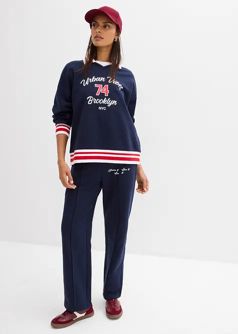 Oversized sweatshirt i 100% &oslash;kologisk bomull, bonprix