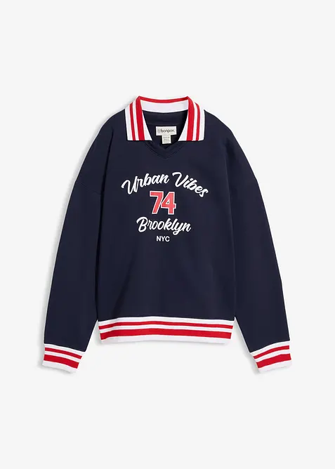 Oversized sweatshirt i 100% &oslash;kologisk bomull, bonprix