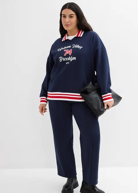 Oversized sweatshirt i 100% &oslash;kologisk bomull, bonprix