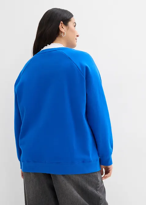 Oversized sweatshirt i 100% &oslash;kologisk bomull, bonprix