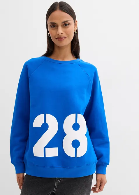 Oversized sweatshirt i 100% &oslash;kologisk bomull, bonprix