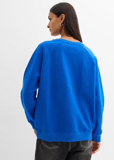 Oversized sweatshirt i 100% &oslash;kologisk bomull, bonprix