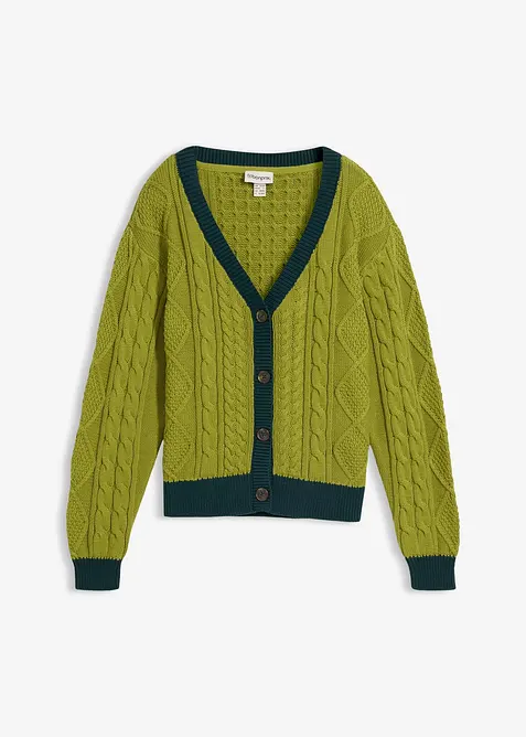 Cardigan i 100% bomull, bonprix
