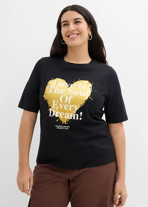 T-skjorte i 100% &oslash;kologisk bomull, bonprix