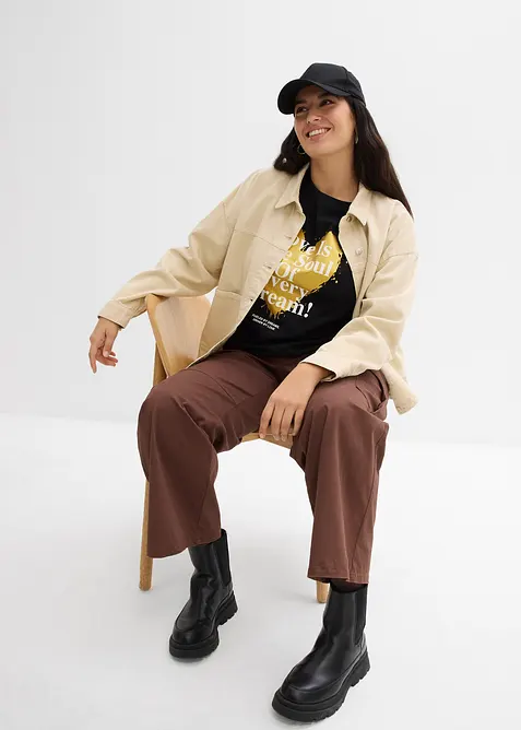 T-skjorte i 100% &oslash;kologisk bomull, bonprix