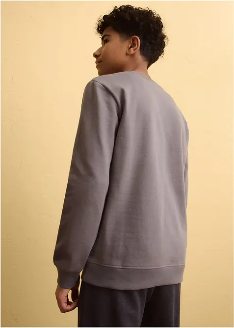 Sweatshirt i myk bomullsmiks, bonprix