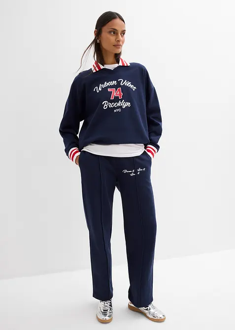 Joggebukse i 100% &oslash;kologisk bomull, bonprix