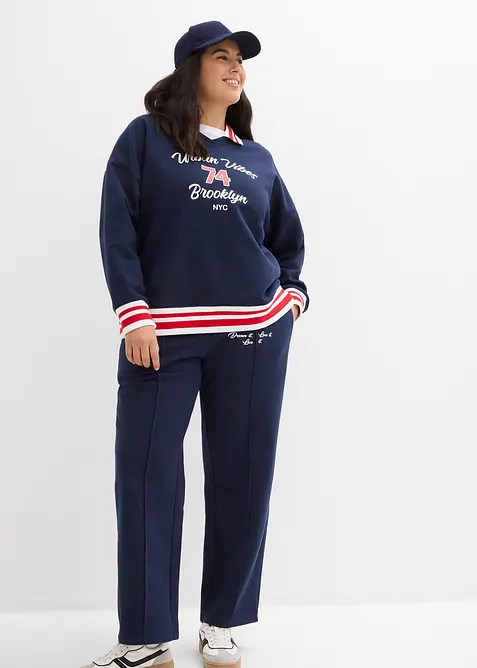 Joggebukse i 100% &oslash;kologisk bomull, bonprix