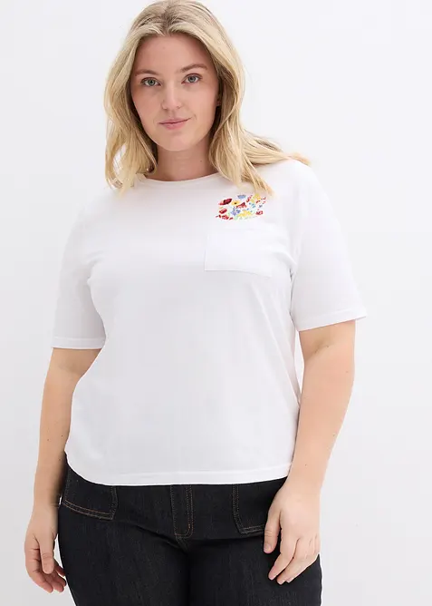 T-skjorte i 100% &oslash;kologisk bomull, bonprix