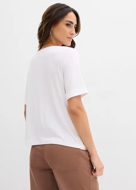 T-skjorte i viskosemiks, bonprix