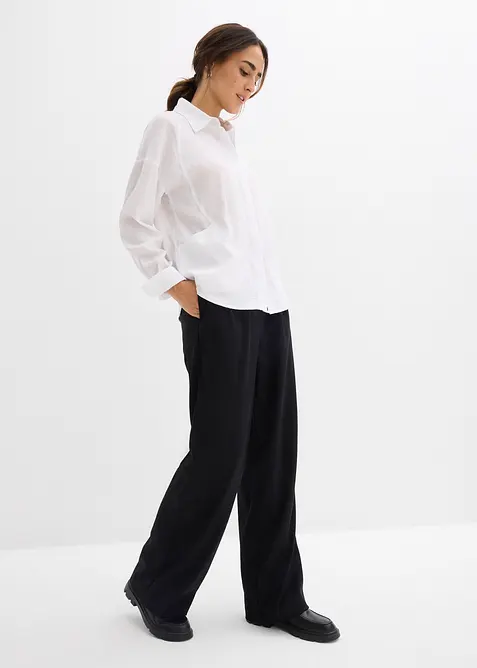 Skjorte i viskosemiks, bonprix