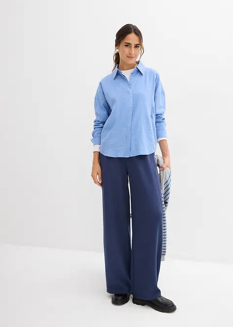 Skjorte i viskosemiks, bonprix