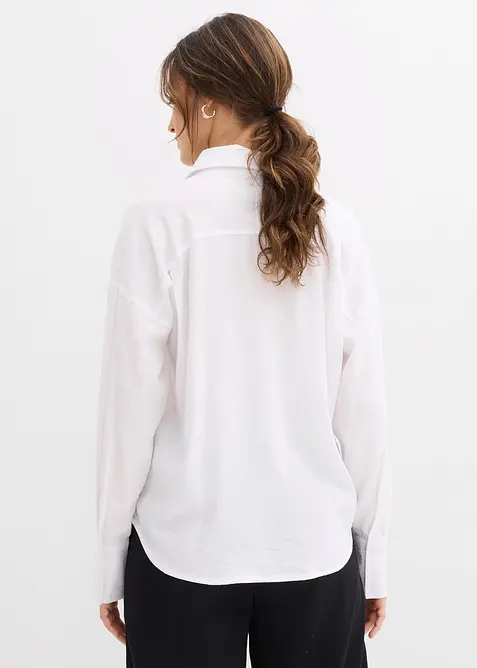 Skjorte i viskosemiks, bonprix