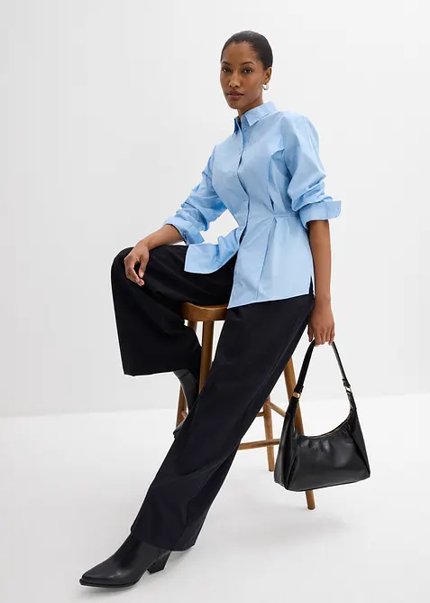 Bluse med knytedetalj, bonprix