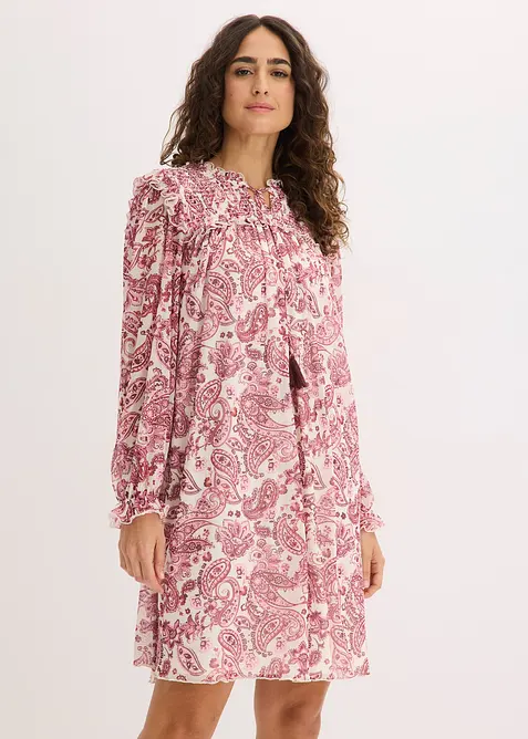 Tunikakjole i myk mesh, bonprix