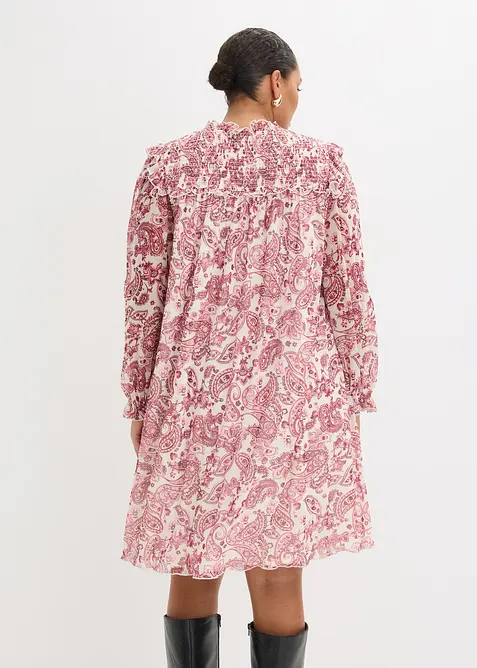 Tunikakjole i myk mesh, bonprix