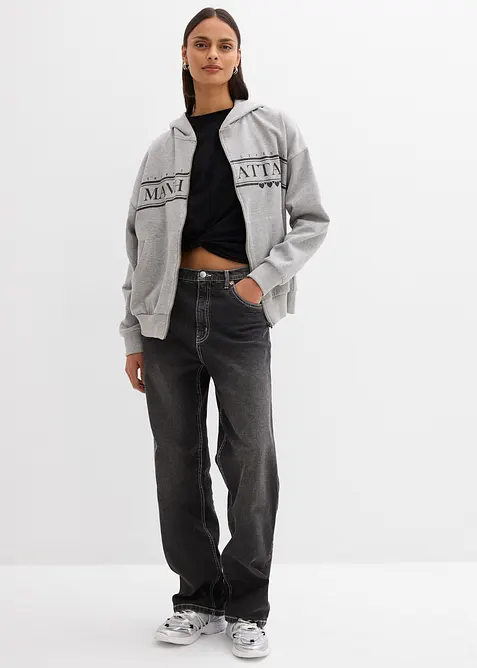 Vid hettejakke i bomull, bonprix