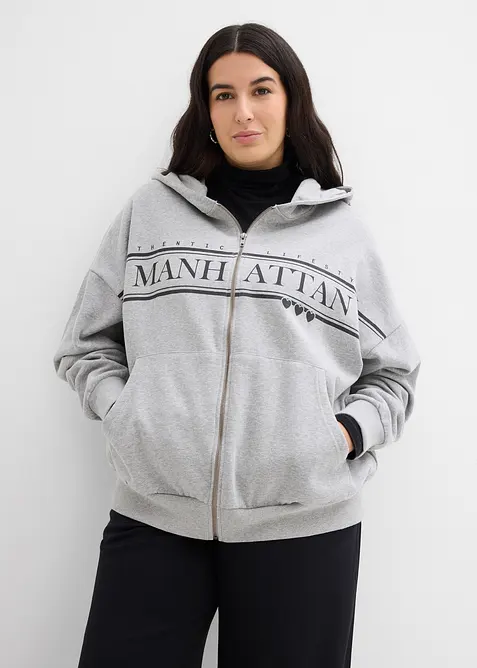 Vid hettejakke i bomull, bonprix