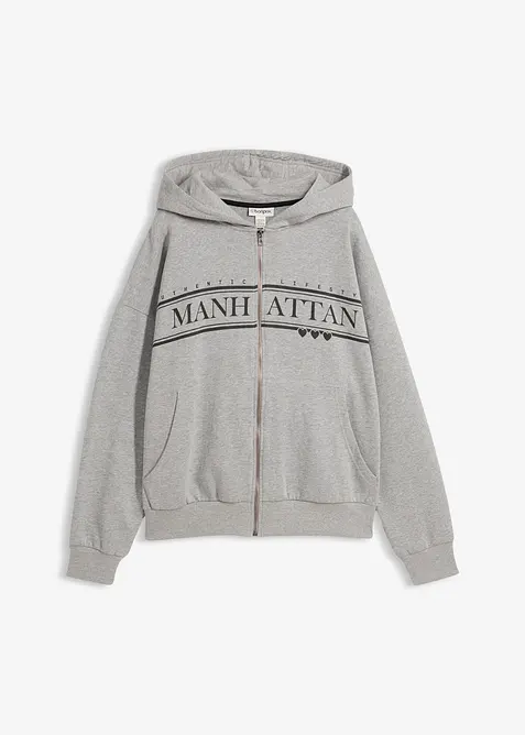 Vid hettejakke i bomull, bonprix